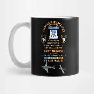 401st Glider Infantry Regiment, 101st Airborne Div - Rhineland Central EUR WWII w EUR SVC X 300 Mug